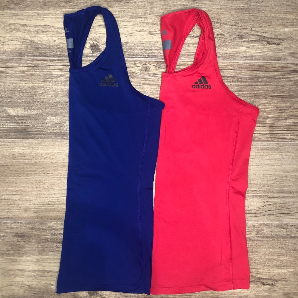 Bundle of 2 Adidas Climalite Workout Tanks